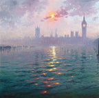 The Sunshine Sparkles through the Morning Haze - Original - SOLD by artist Andrew Grant Kurtis - Wyecliffe Galleries