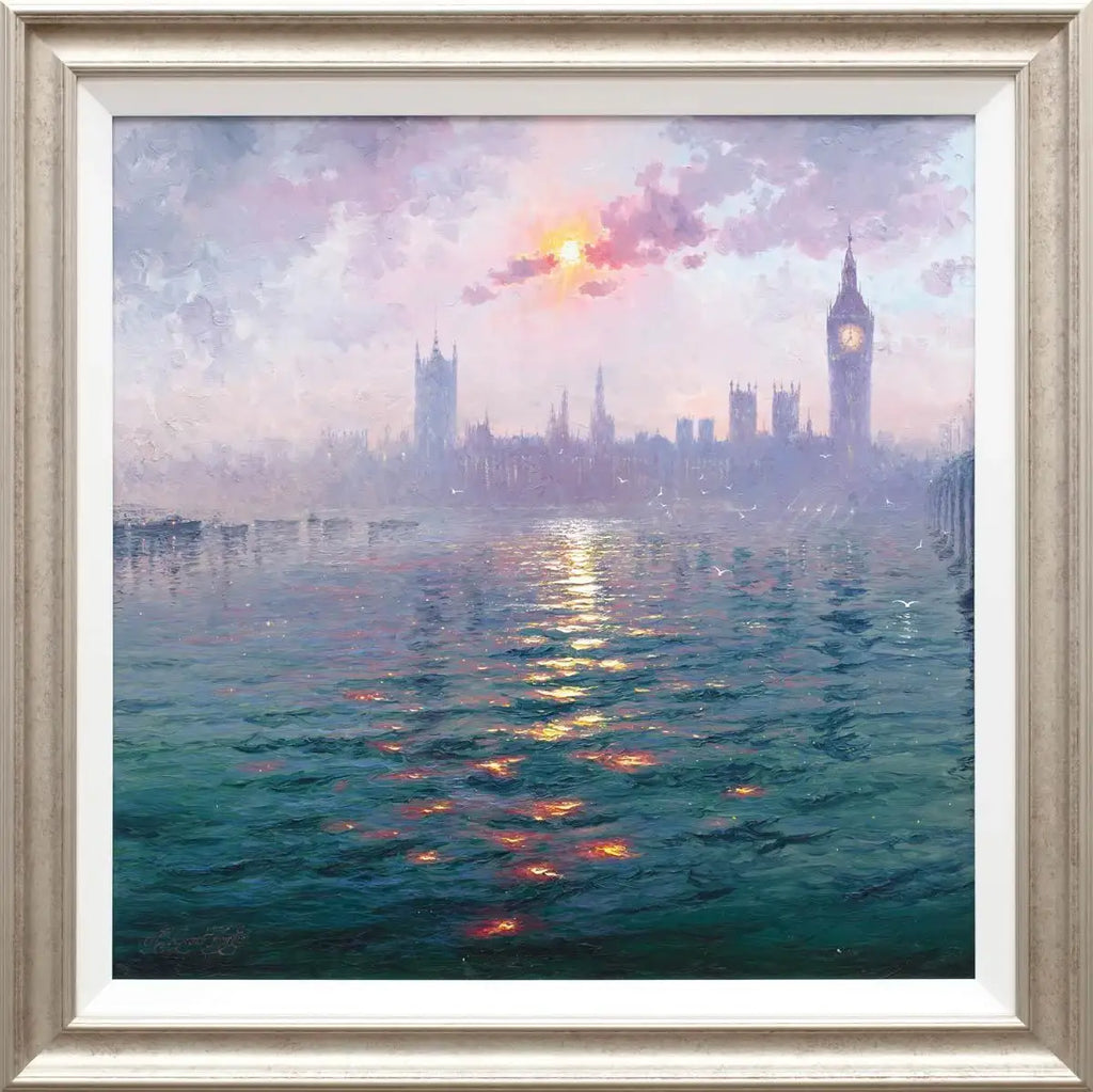 The Sunshine Sparkles through the Morning Haze - Original - SOLD by artist Andrew Grant Kurtis - Wyecliffe Galleries