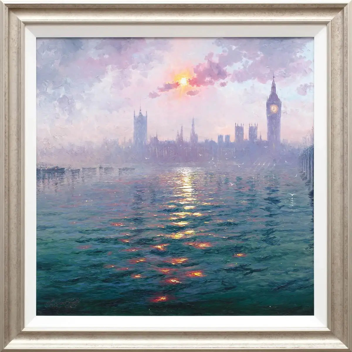 The Sunshine Sparkles through the Morning Haze - Original - SOLD by artist Andrew Grant Kurtis - Wyecliffe Galleries