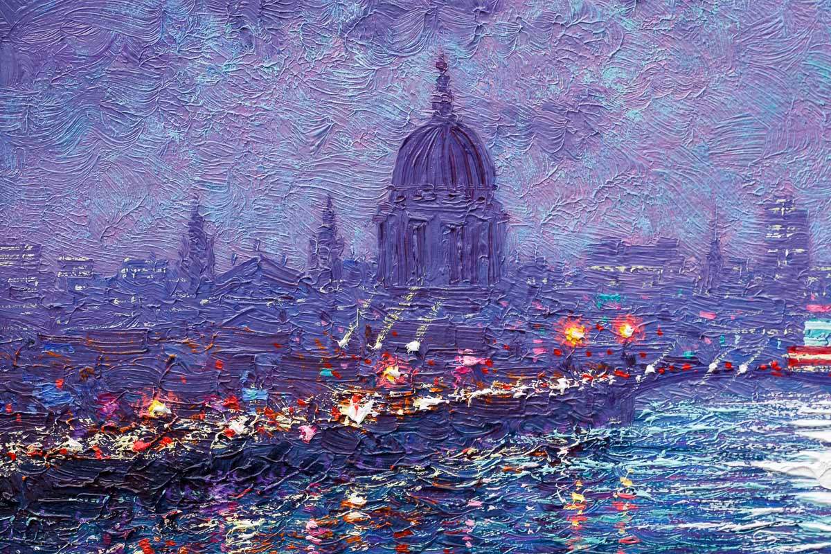 Transported Into The Night - Original by artist Andrew Grant Kurtis - Wyecliffe Galleries