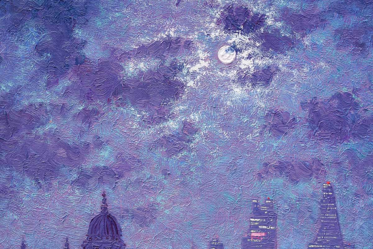 Transported Into The Night - Original by artist Andrew Grant Kurtis - Wyecliffe Galleries