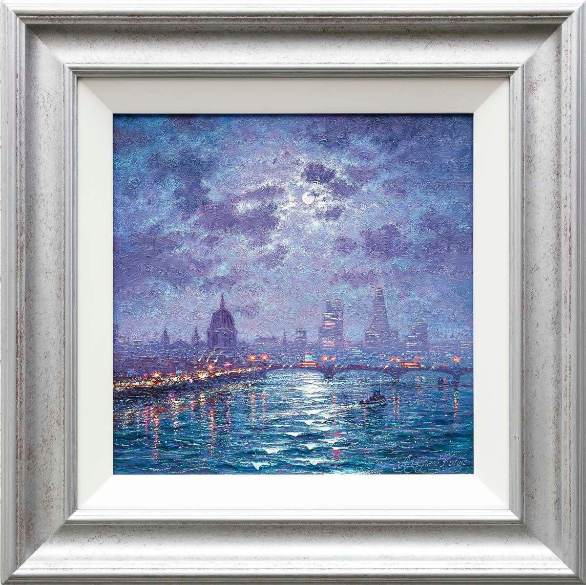 Transported Into The Night - Original by artist Andrew Grant Kurtis - Wyecliffe Galleries