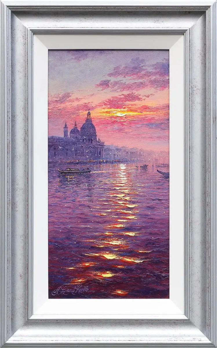 Venice At Dusk - Original - SOLD by artist Andrew Grant Kurtis - Wyecliffe Galleries