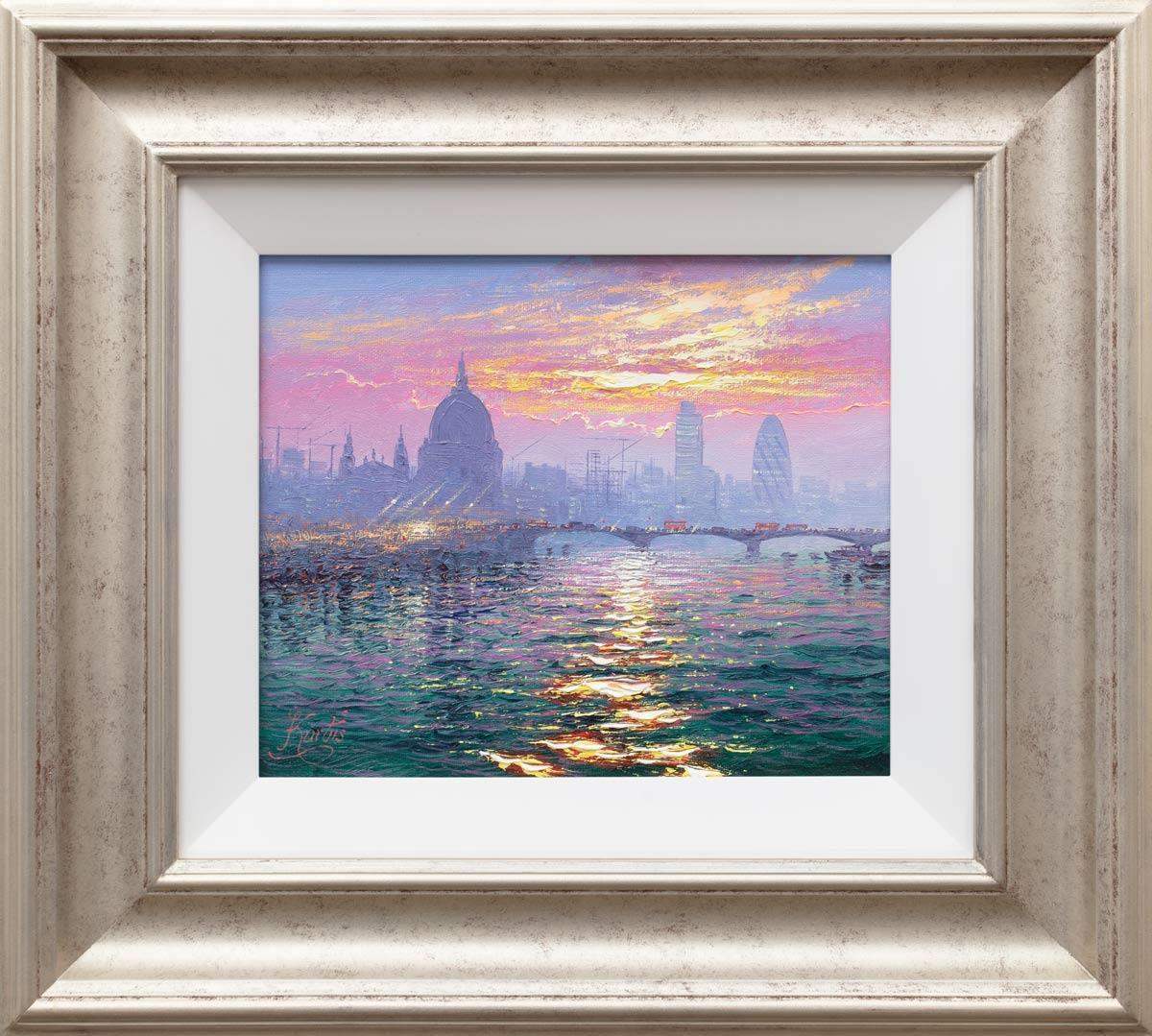 Watch the Thames Sparkle - Original - SOLD by artist Andrew Grant Kurtis - Wyecliffe Galleries