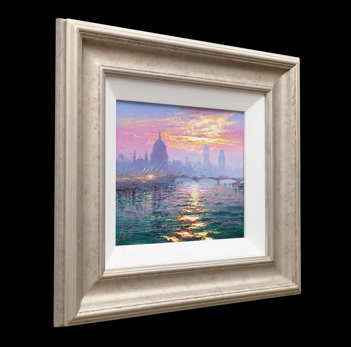 Watch the Thames Sparkle - Original - SOLD by artist Andrew Grant Kurtis - Wyecliffe Galleries