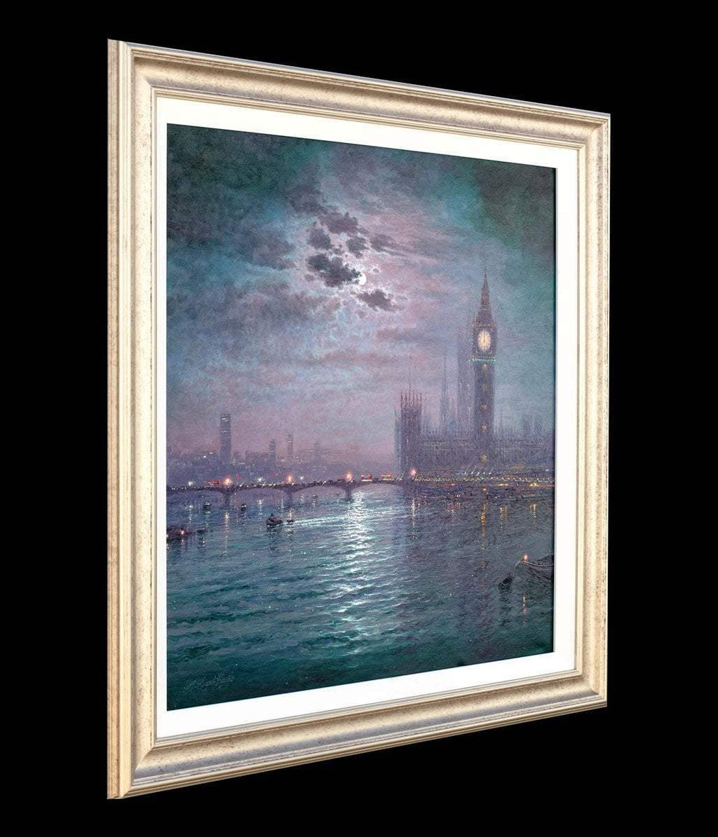 Westminster Chimes at Night - Original - SOLD by artist Andrew Grant Kurtis - Wyecliffe Galleries