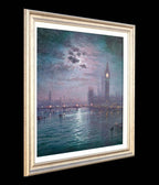 Westminster Chimes at Night - Original - SOLD by artist Andrew Grant Kurtis - Wyecliffe Galleries