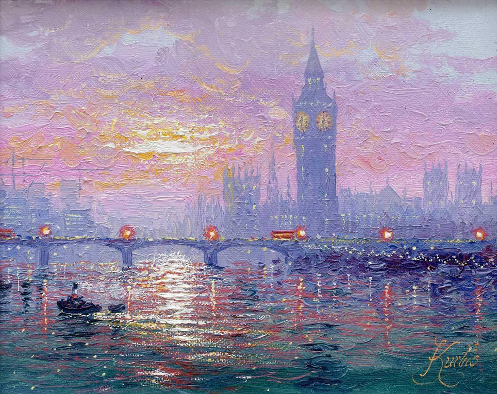 Westminster Sparkle - Original - SOLD by artist Andrew Grant Kurtis - Wyecliffe Galleries