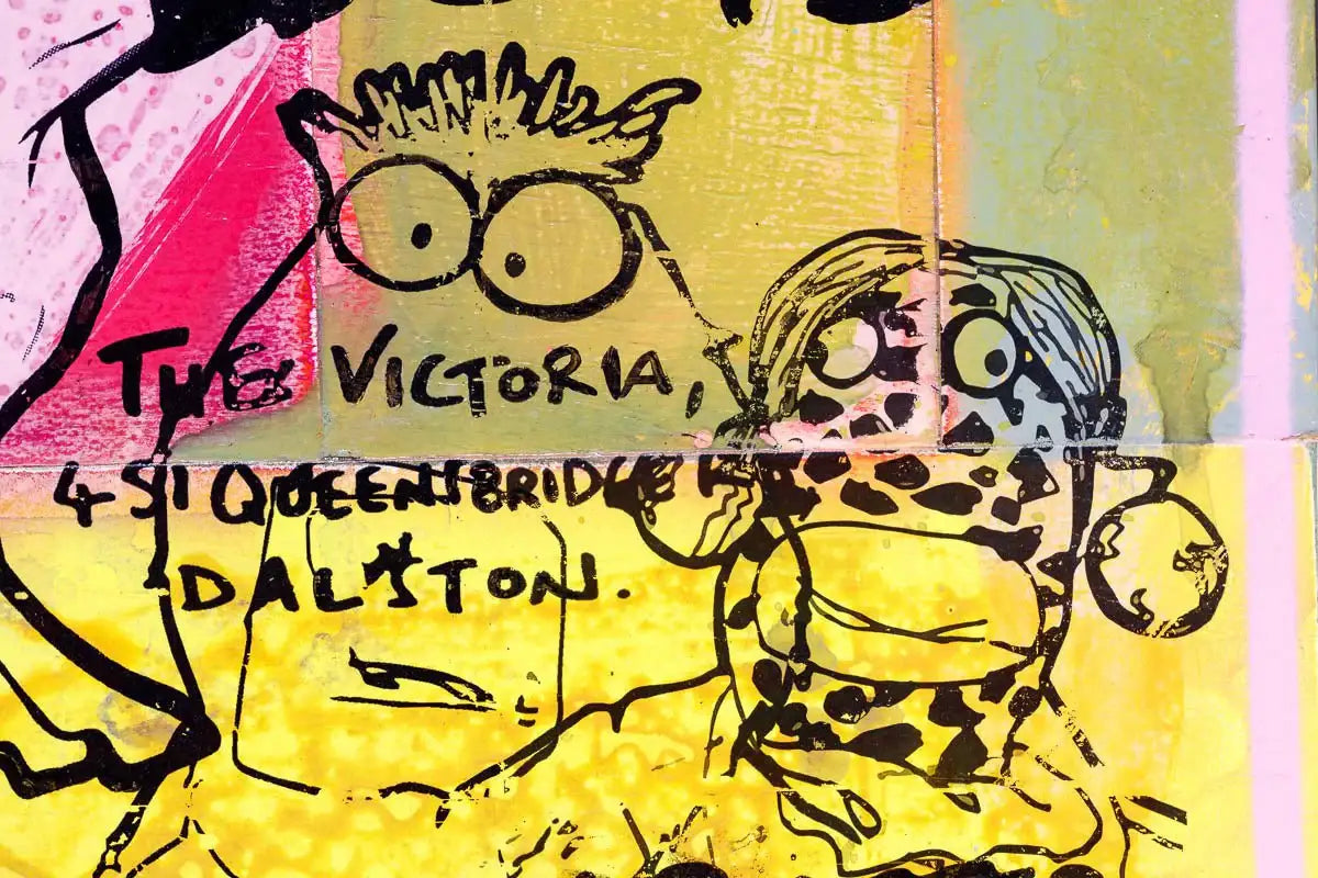 Plays Dead - Candy Trip - Original - SOLD by artist Andrew Milk - Wyecliffe Galleries