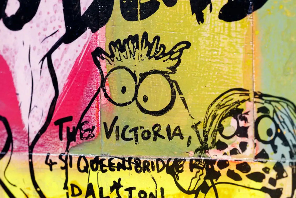 Plays Dead - Candy Trip - Original - SOLD by artist Andrew Milk - Wyecliffe Galleries