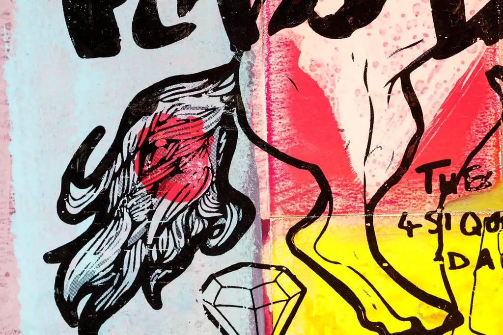 Plays Dead - Candy Trip - Original - SOLD by artist Andrew Milk - Wyecliffe Galleries