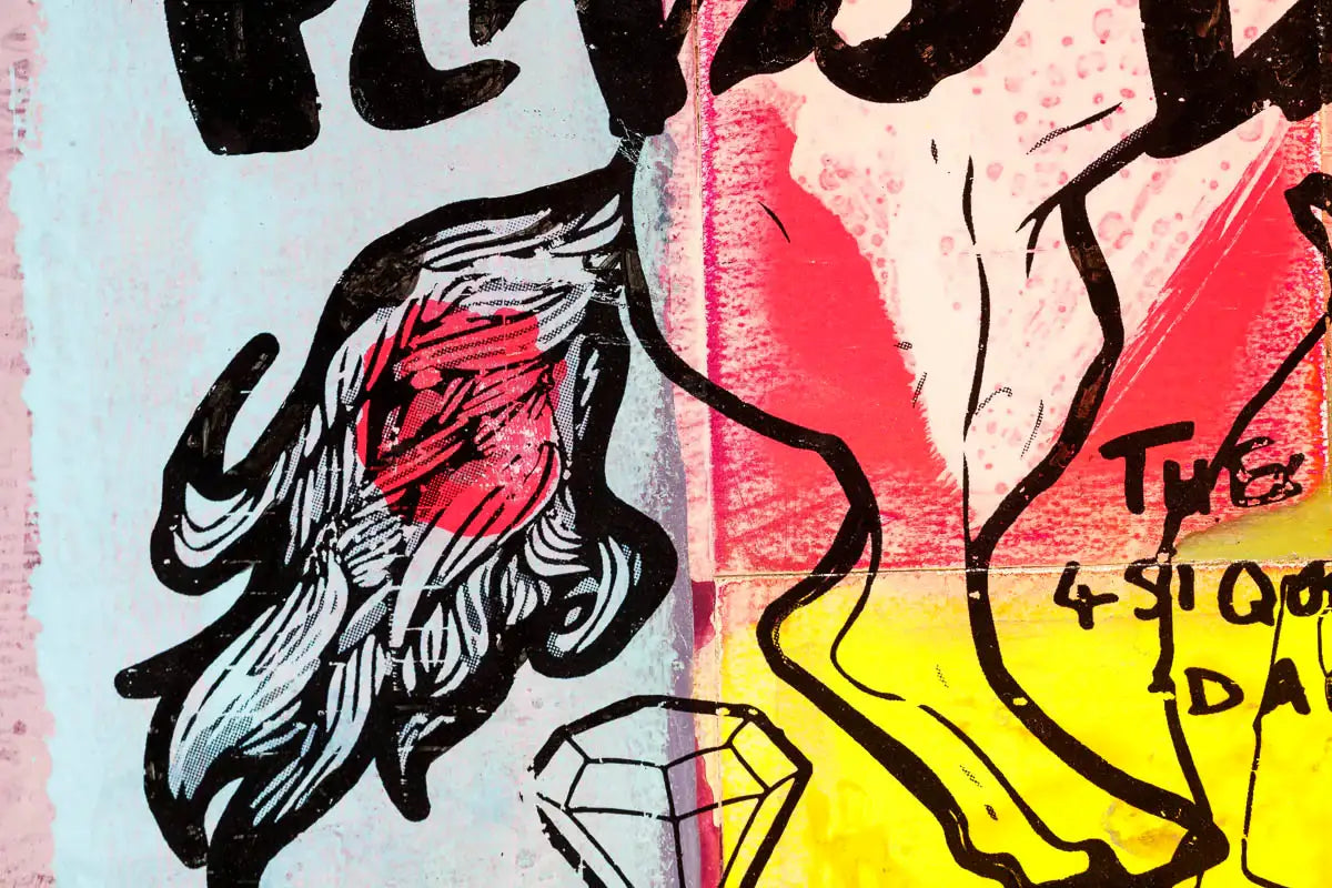 Plays Dead - Candy Trip - Original - SOLD by artist Andrew Milk - Wyecliffe Galleries