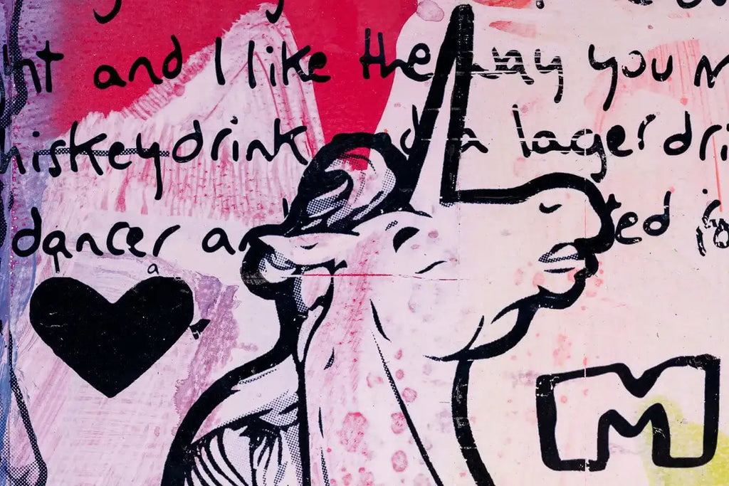 Plays Dead - Candy Trip - Original - SOLD by artist Andrew Milk - Wyecliffe Galleries