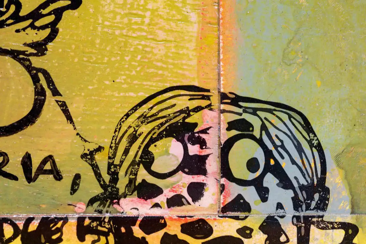 Plays Dead - Candy Trip - Original - SOLD by artist Andrew Milk - Wyecliffe Galleries