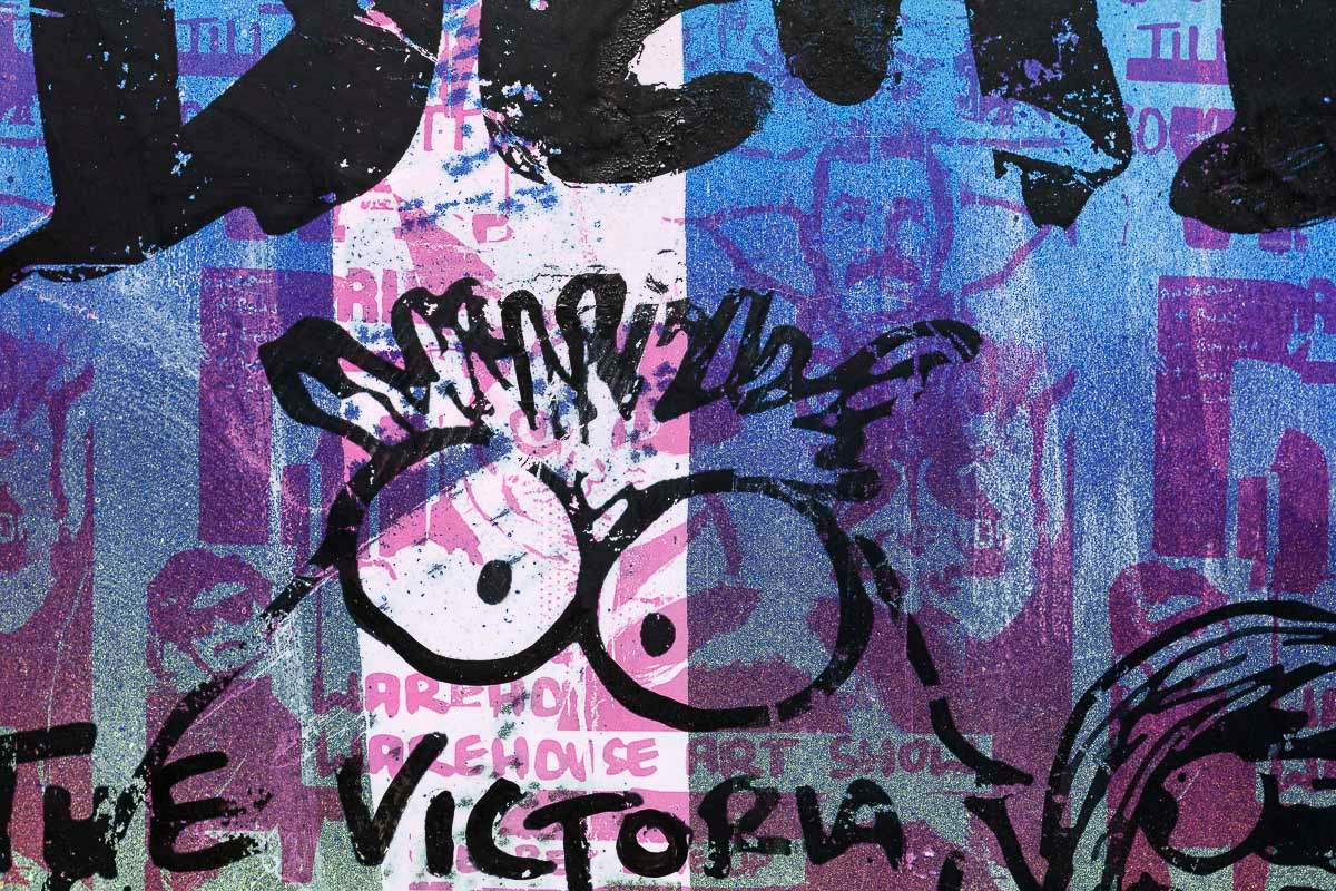 Plays Dead - Neon Beach - Original - SOLD by artist Andrew Milk - Wyecliffe Galleries