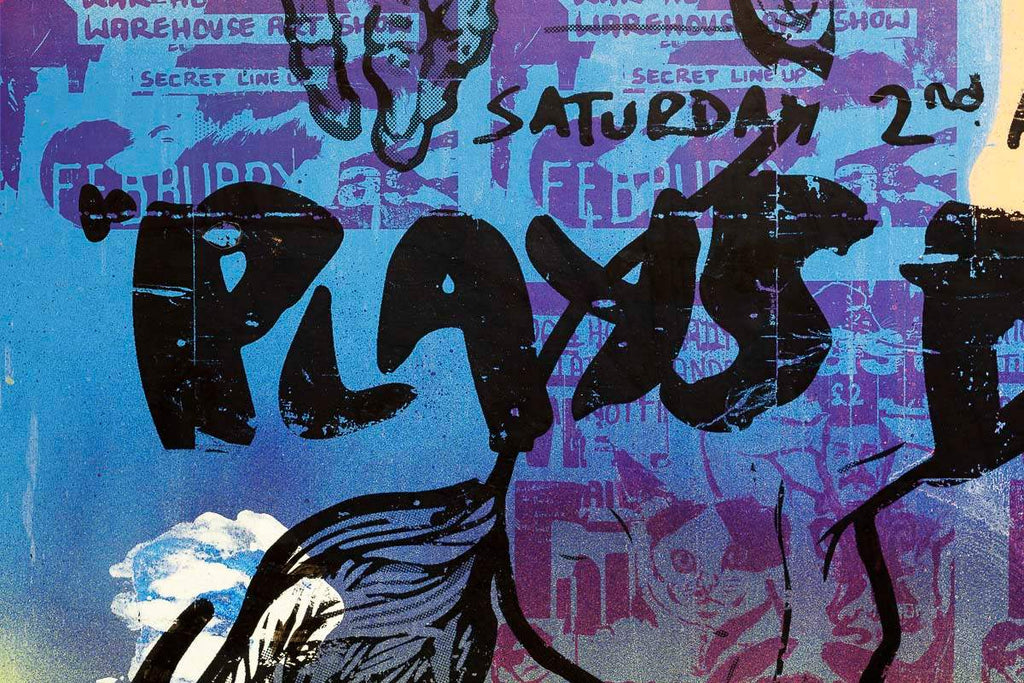 Plays Dead - Neon Beach - Original - SOLD by artist Andrew Milk - Wyecliffe Galleries