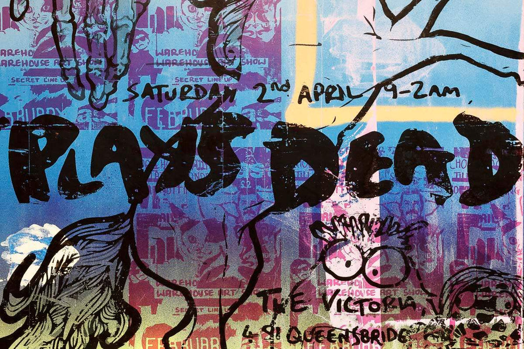 Plays Dead - Neon Beach - Original - SOLD by artist Andrew Milk - Wyecliffe Galleries