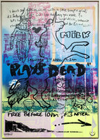 Plays Dead - Neon Beach - Original - SOLD by artist Andrew Milk - Wyecliffe Galleries