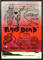 Plays Dead - Smokes and Rouge - Original - SOLD by artist Andrew Milk - Wyecliffe Galleries