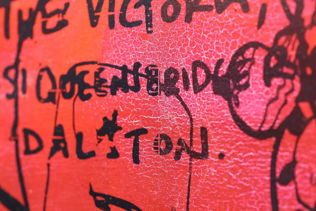 Plays Dead - Smokes and Rouge - Original - SOLD by artist Andrew Milk - Wyecliffe Galleries