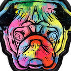 Pug Face - Rainbow Road - Original - SOLD by artist Andrew Milk - Wyecliffe Galleries
