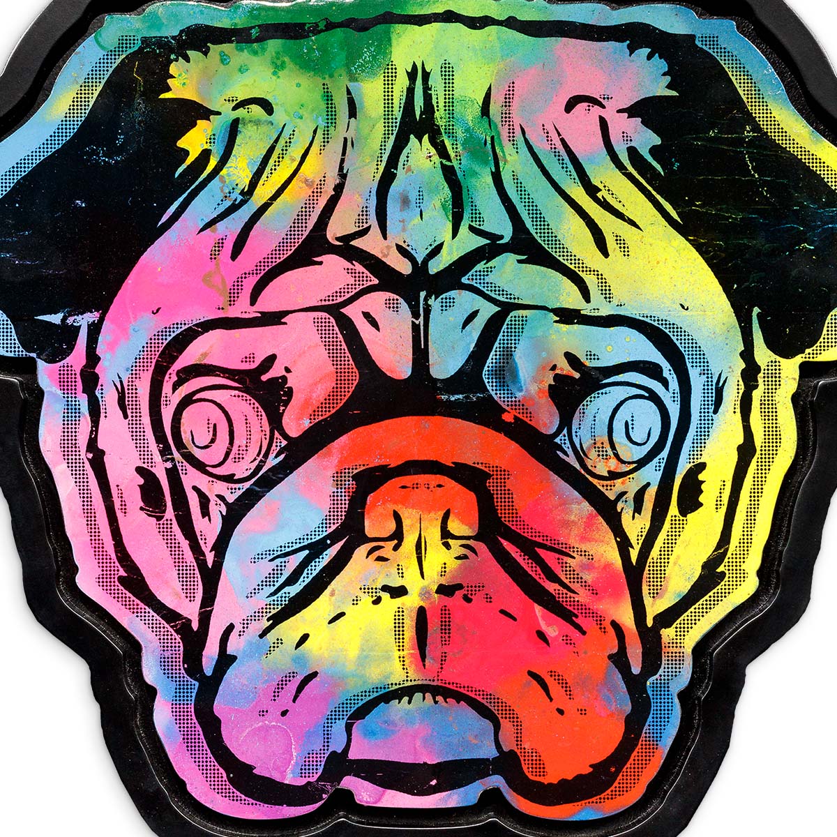 Pug Face - Rainbow Road - Original Andrew Milk Original