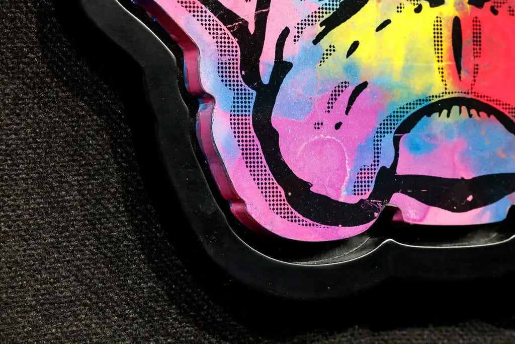 Pug Face - Rainbow Road - Original - SOLD by artist Andrew Milk - Wyecliffe Galleries