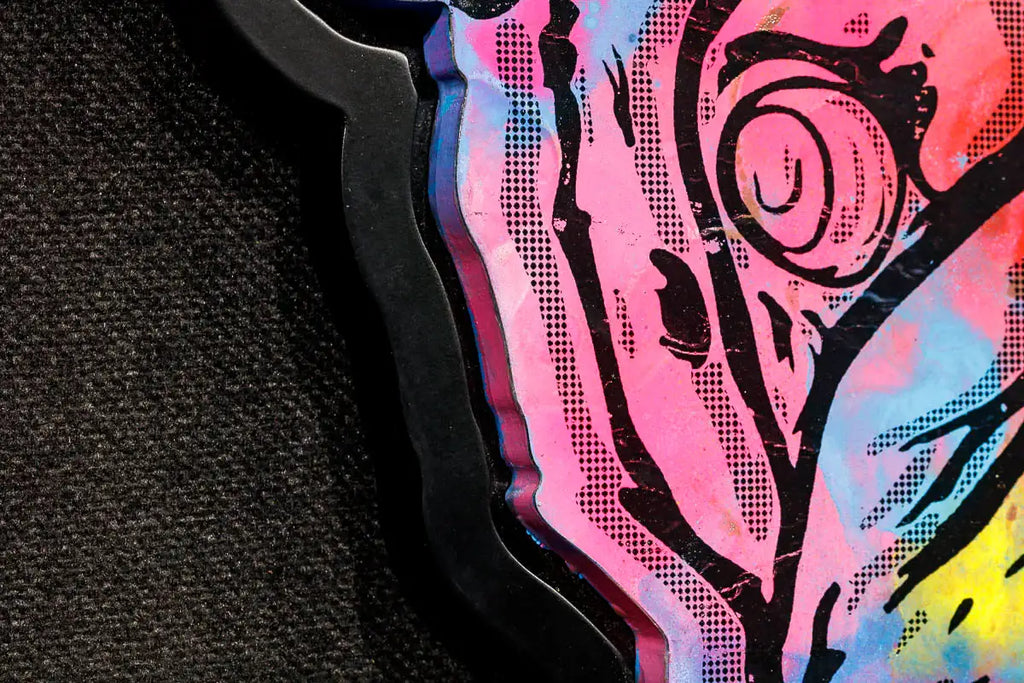 Pug Face - Rainbow Road - Original - SOLD by artist Andrew Milk - Wyecliffe Galleries