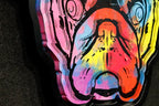 Pug Face - Rainbow Road - Original - SOLD by artist Andrew Milk - Wyecliffe Galleries