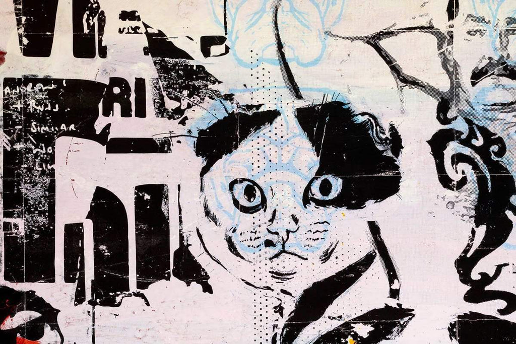 Secret Warehouse Art Show - Cell Block Peach - Original - SOLD by artist Andrew Milk - Wyecliffe Galleries