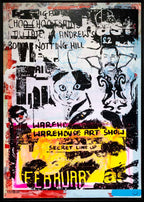 Secret Warehouse Art Show - Cell Block Peach - Original - SOLD by artist Andrew Milk - Wyecliffe Galleries