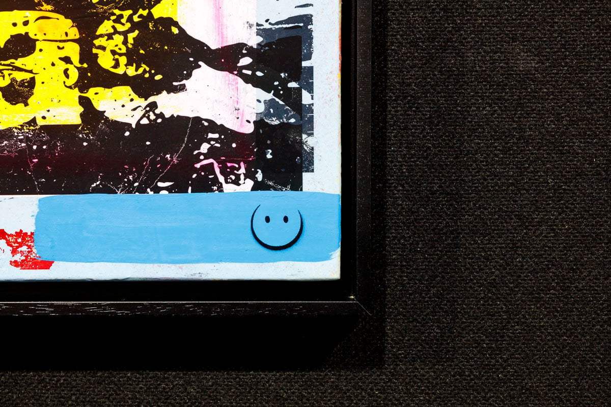 Secret Warehouse Art Show - Cell Block Peach - Original - SOLD by artist Andrew Milk - Wyecliffe Galleries