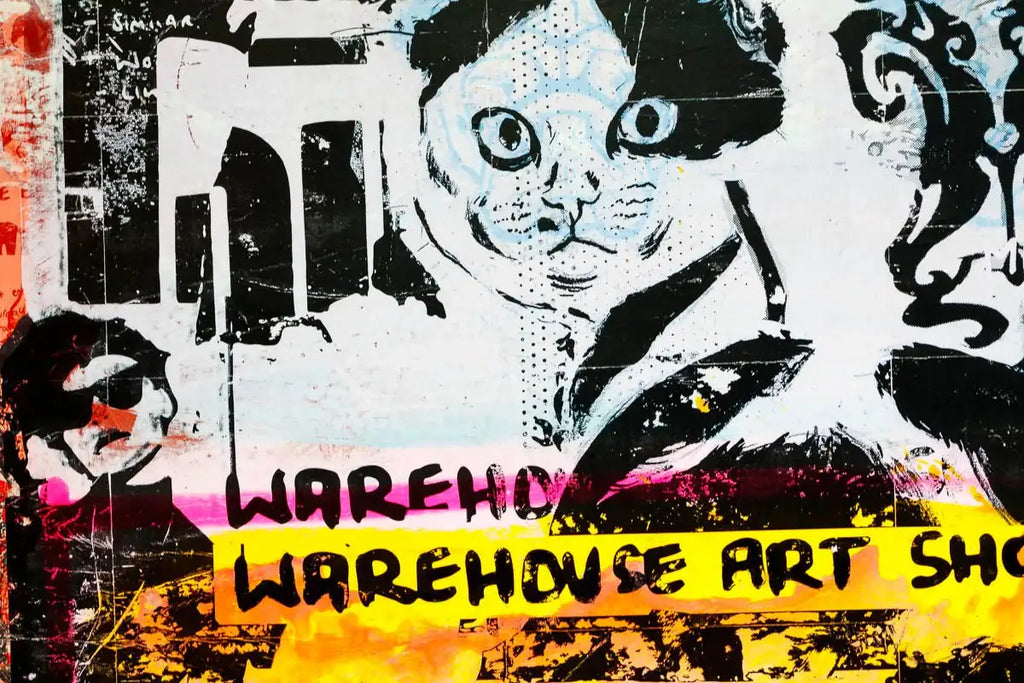 Secret Warehouse Art Show - Cell Block Peach - Original - SOLD by artist Andrew Milk - Wyecliffe Galleries