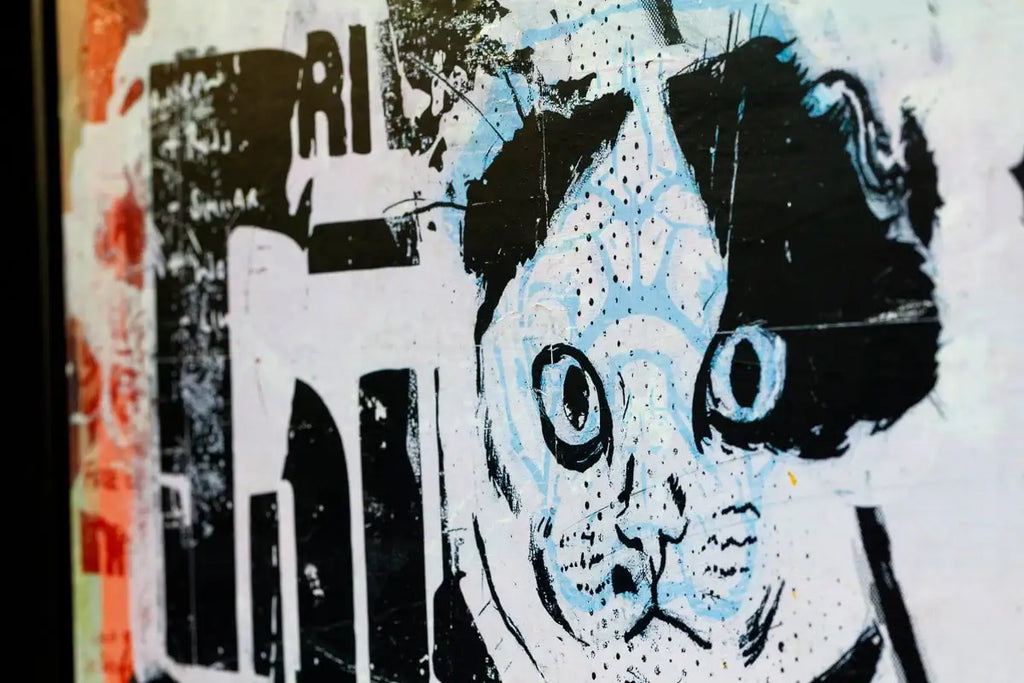 Secret Warehouse Art Show - Cell Block Peach - Original - SOLD by artist Andrew Milk - Wyecliffe Galleries