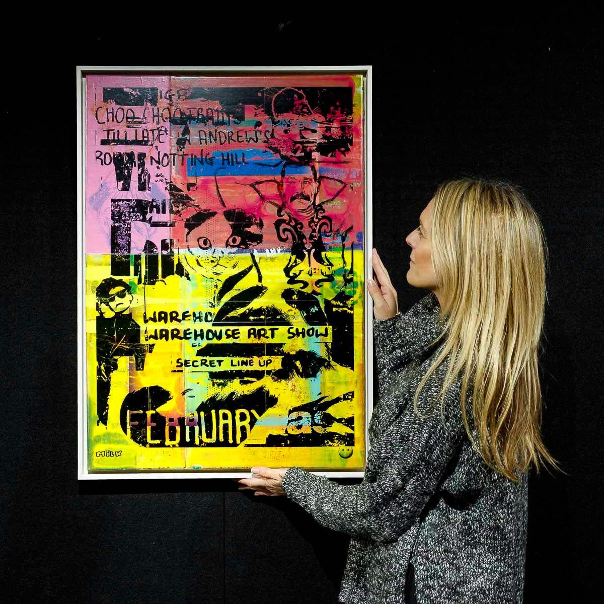 Secret Warehouse Art Show - Fruit Cocktail - Original - SOLD by artist Andrew Milk - Wyecliffe Galleries