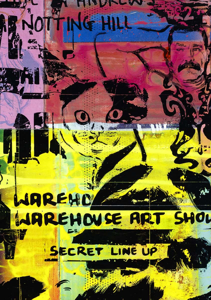 Secret Warehouse Art Show - Fruit Cocktail - Original Andrew Milk Framed