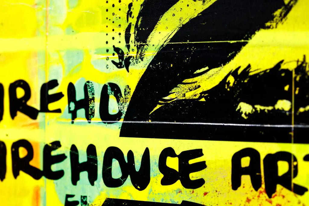 Secret Warehouse Art Show - Fruit Cocktail - Original - SOLD by artist Andrew Milk - Wyecliffe Galleries