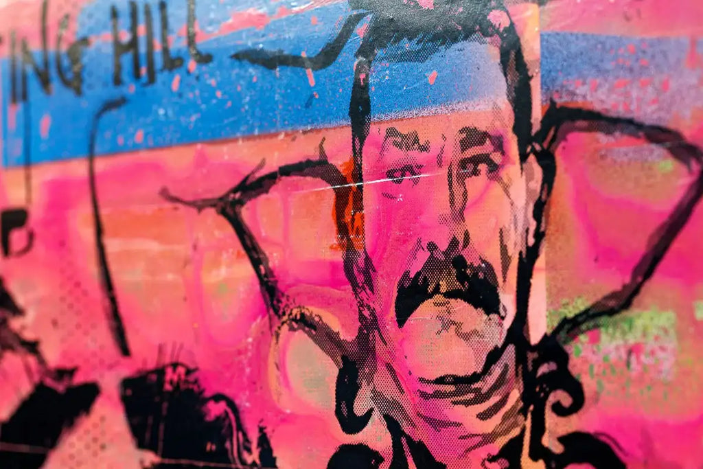 Secret Warehouse Art Show - Fruit Cocktail - Original - SOLD by artist Andrew Milk - Wyecliffe Galleries