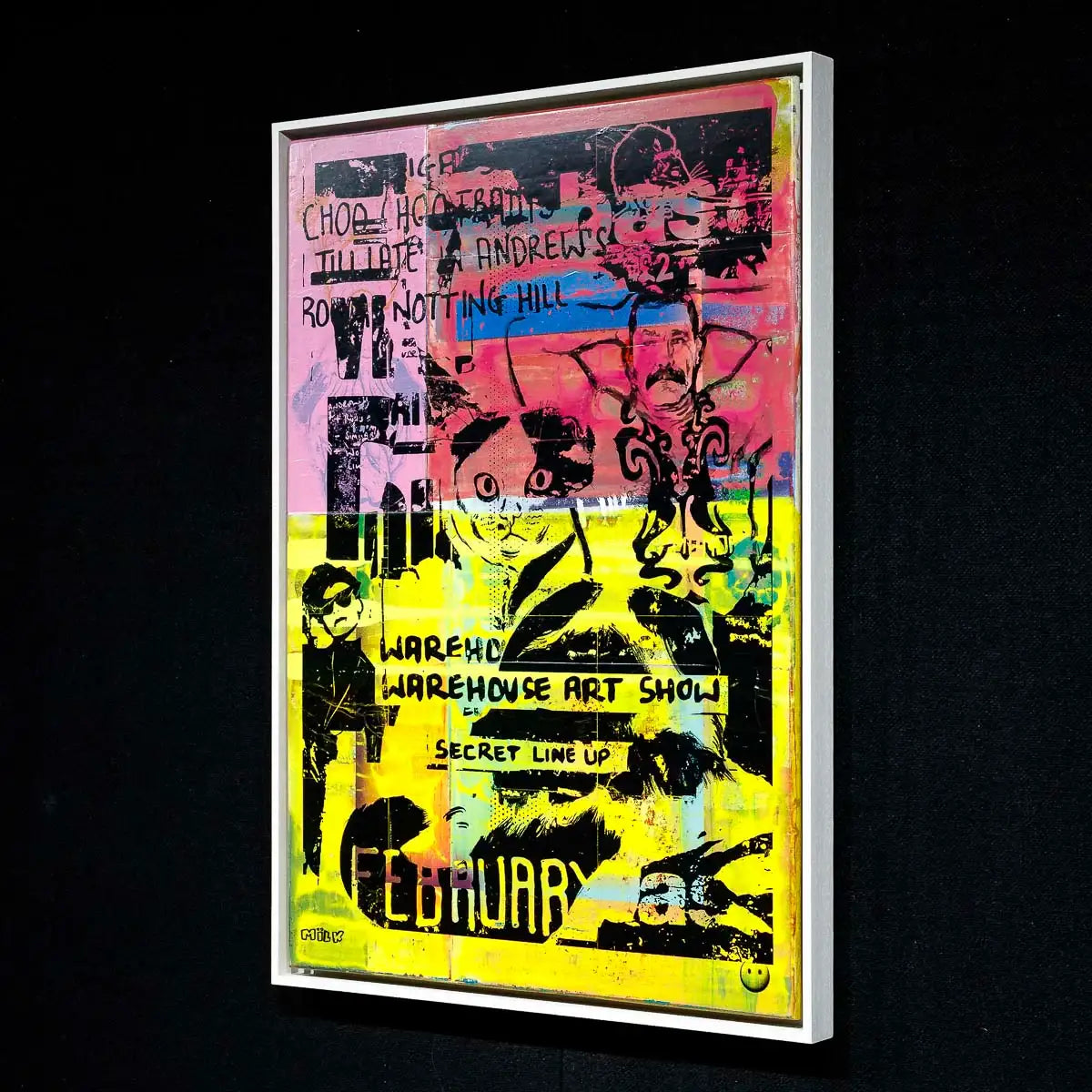 Secret Warehouse Art Show - Fruit Cocktail - Original - SOLD by artist Andrew Milk - Wyecliffe Galleries