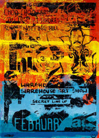 Secret Warehouse Art Show - Rusted Nail - Original - SOLD by artist Andrew Milk - Wyecliffe Galleries