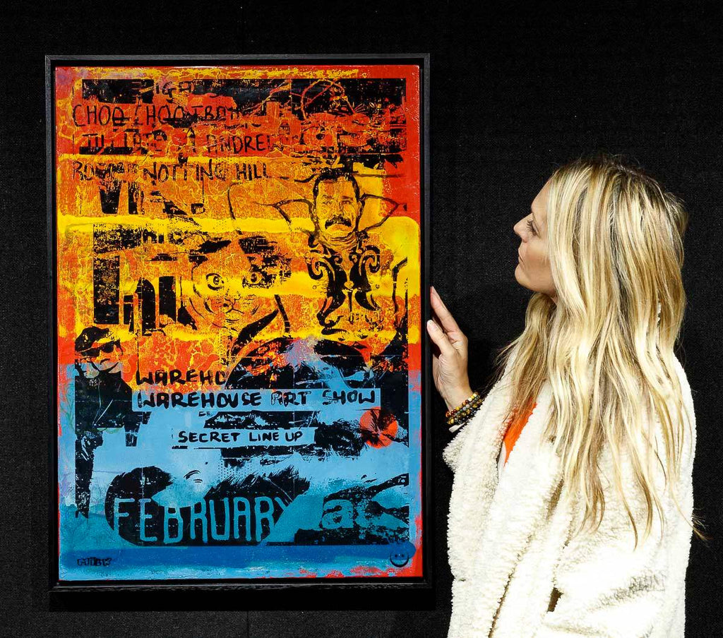 Secret Warehouse Art Show - Rusted Nail - Original - SOLD by artist Andrew Milk - Wyecliffe Galleries