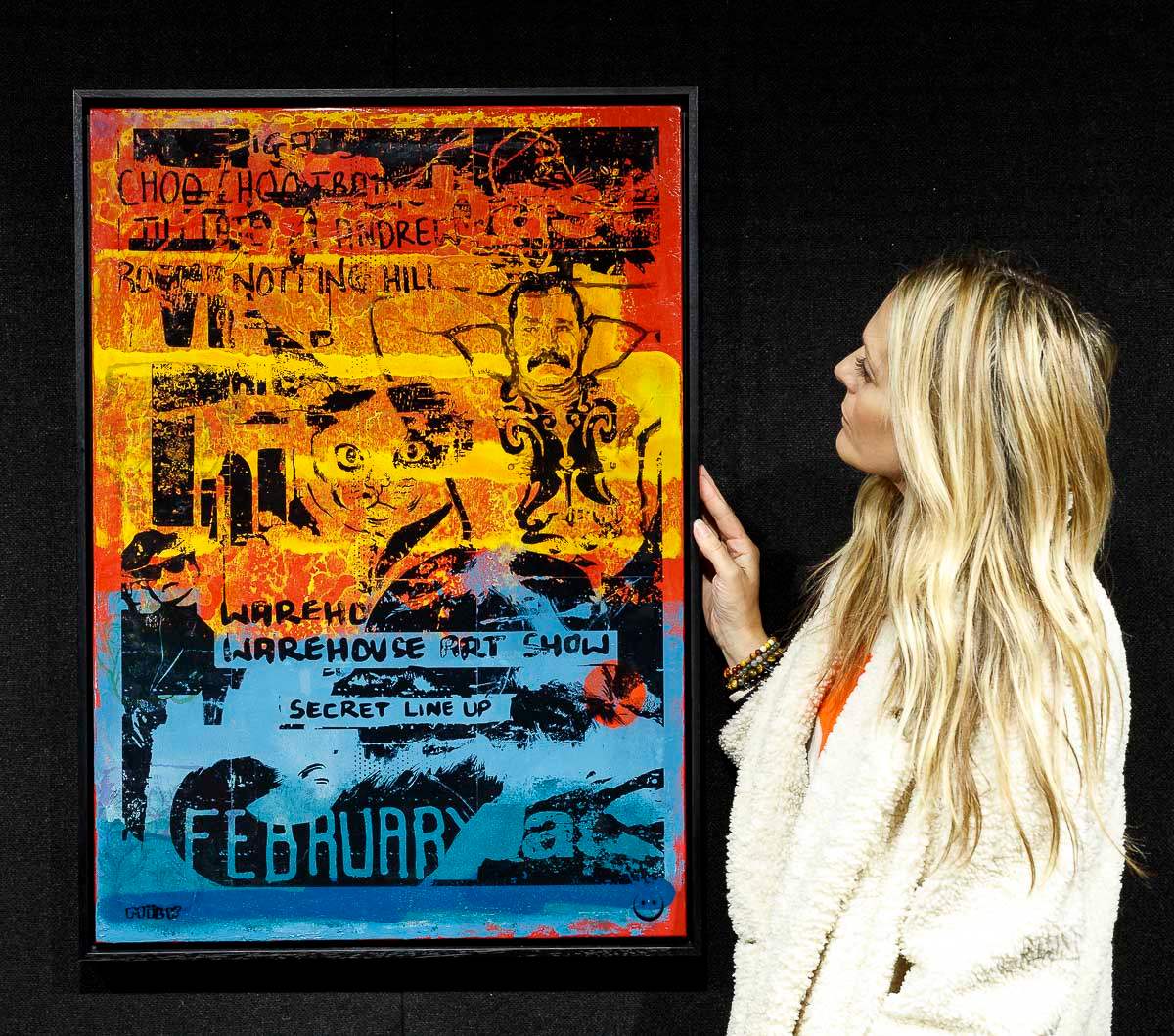 Secret Warehouse Art Show - Rusted Nail - Original - SOLD by artist Andrew Milk - Wyecliffe Galleries