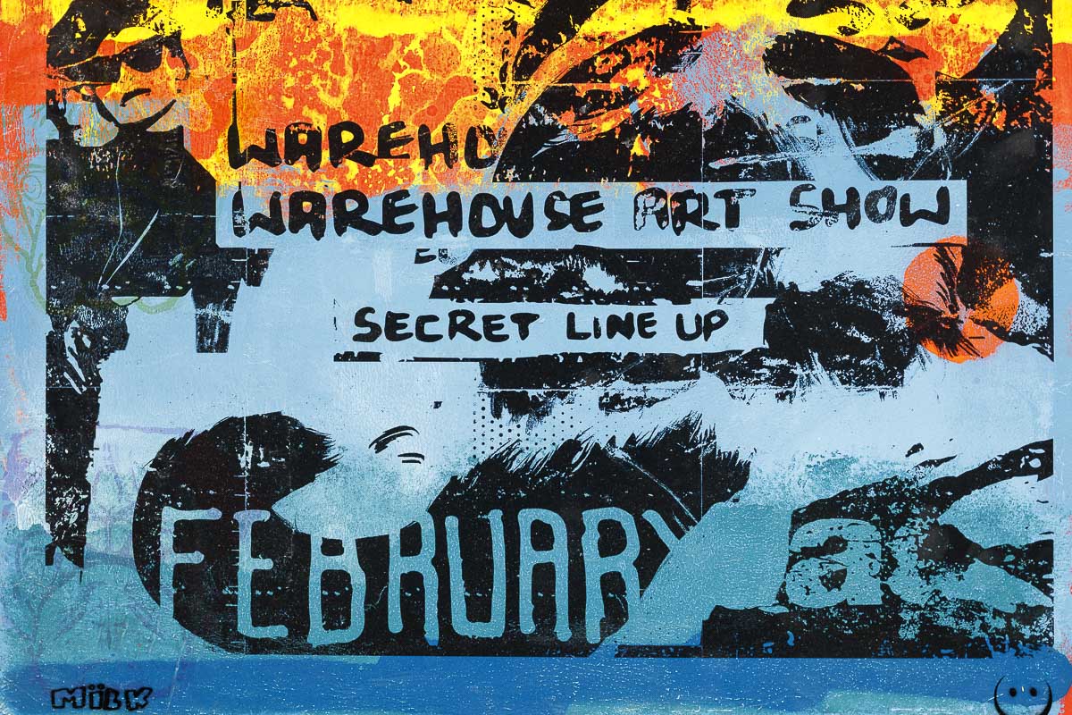 Secret Warehouse Art Show - Rusted Nail - Original Andrew Milk Framed