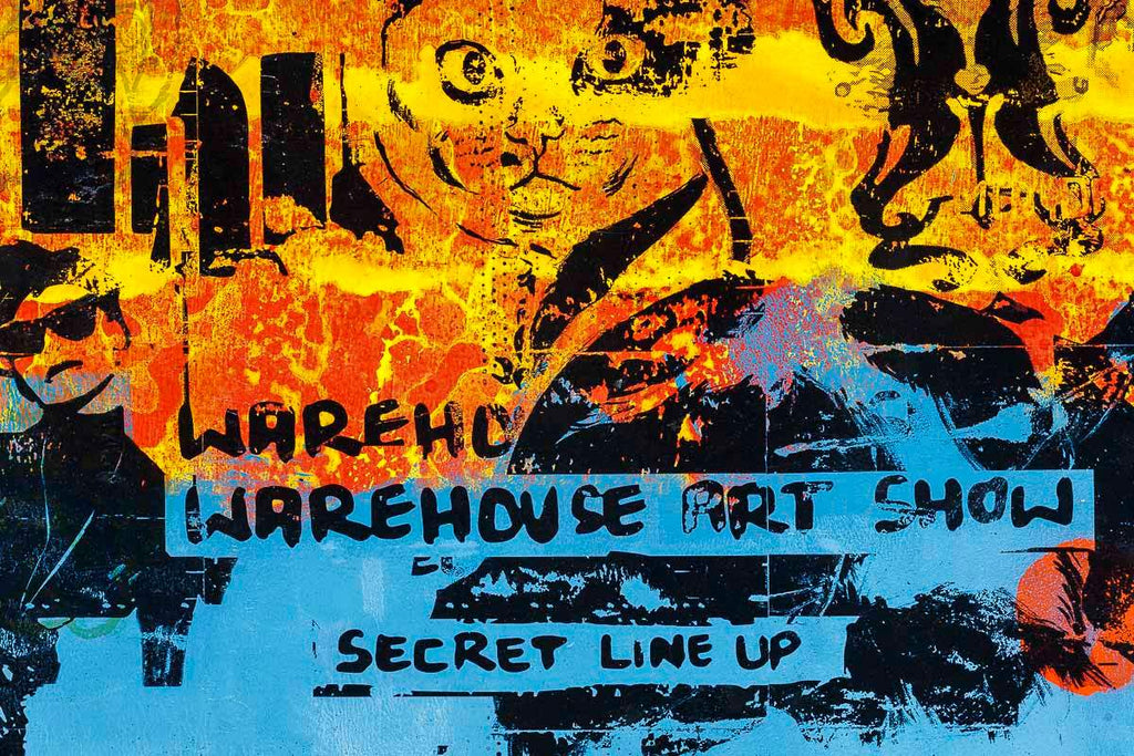 Secret Warehouse Art Show - Rusted Nail - Original - SOLD by artist Andrew Milk - Wyecliffe Galleries