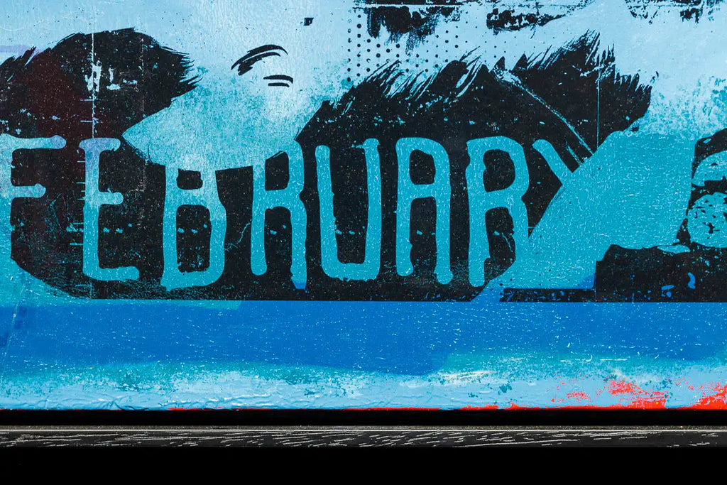 Secret Warehouse Art Show - Rusted Nail - Original - SOLD by artist Andrew Milk - Wyecliffe Galleries