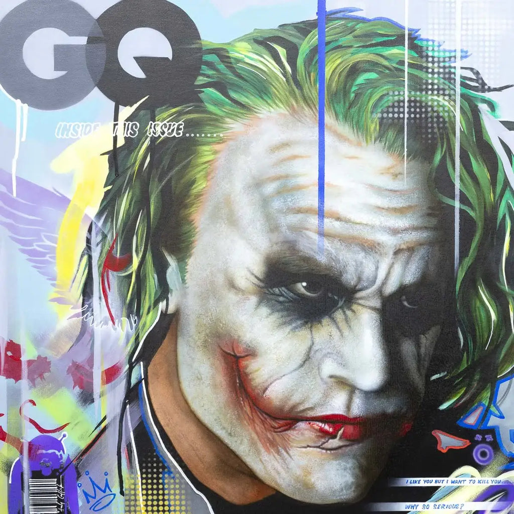 Why So Serious - Original - SOLD by artist Andy Caddick - Wyecliffe Galleries