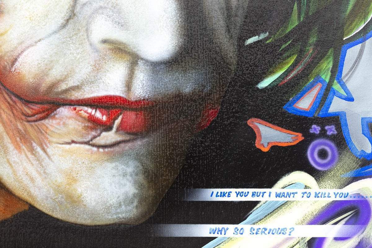 Why So Serious - Original - SOLD by artist Andy Caddick - Wyecliffe Galleries