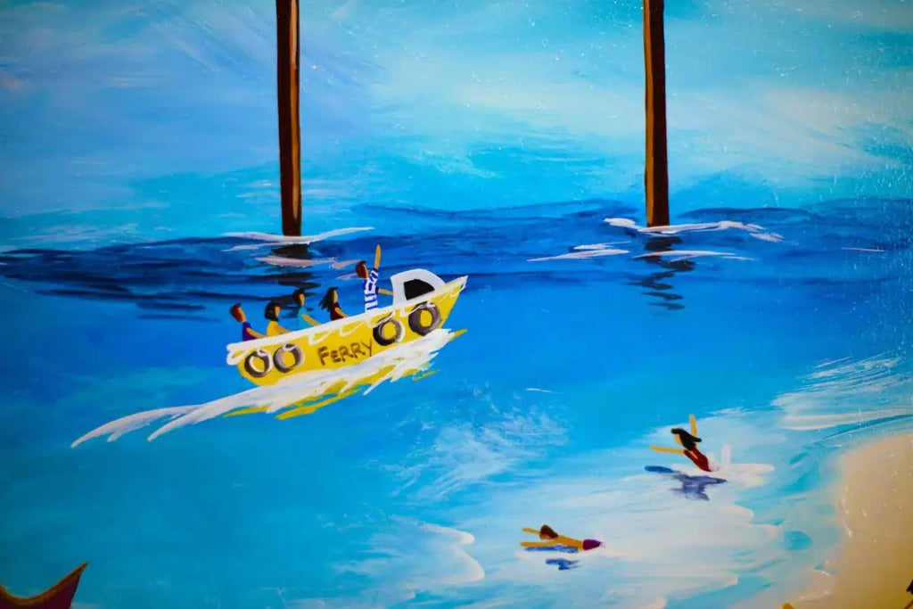 Above and Beside the Waves - SOLD by artist Anne Blundell - Wyecliffe Galleries