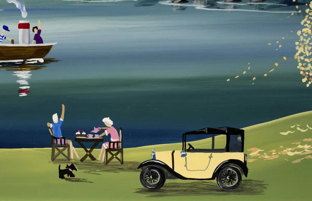 Afternoon Tea Break - SOLD by artist Anne Blundell - Wyecliffe Galleries