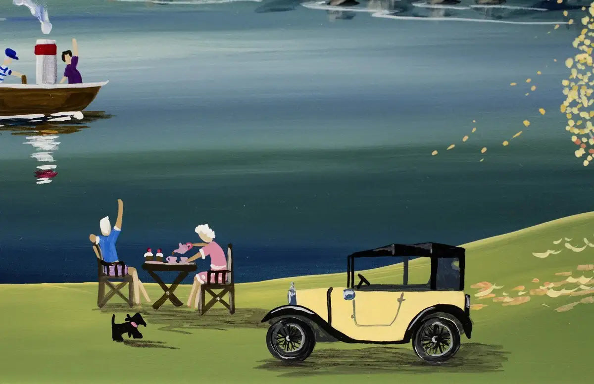 Afternoon Tea Break - SOLD by artist Anne Blundell - Wyecliffe Galleries